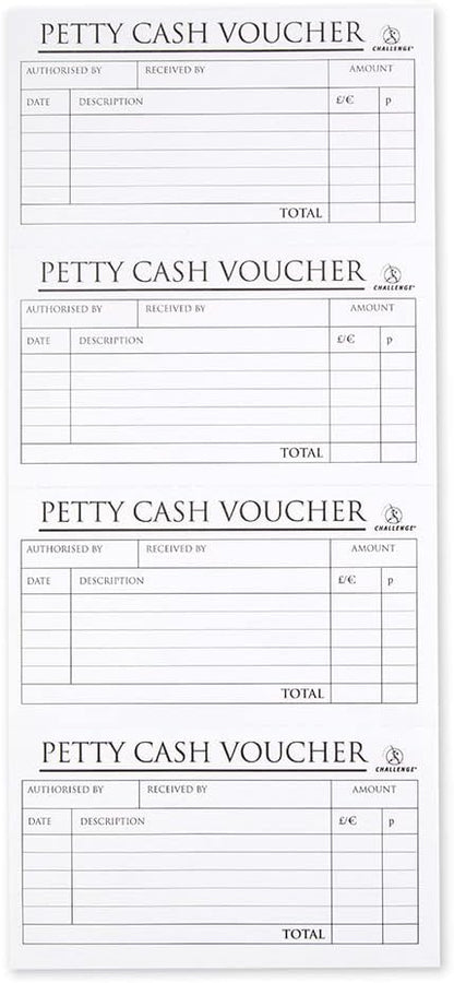Challenge Carbonless Wirebound Petty Cash Book,Blue