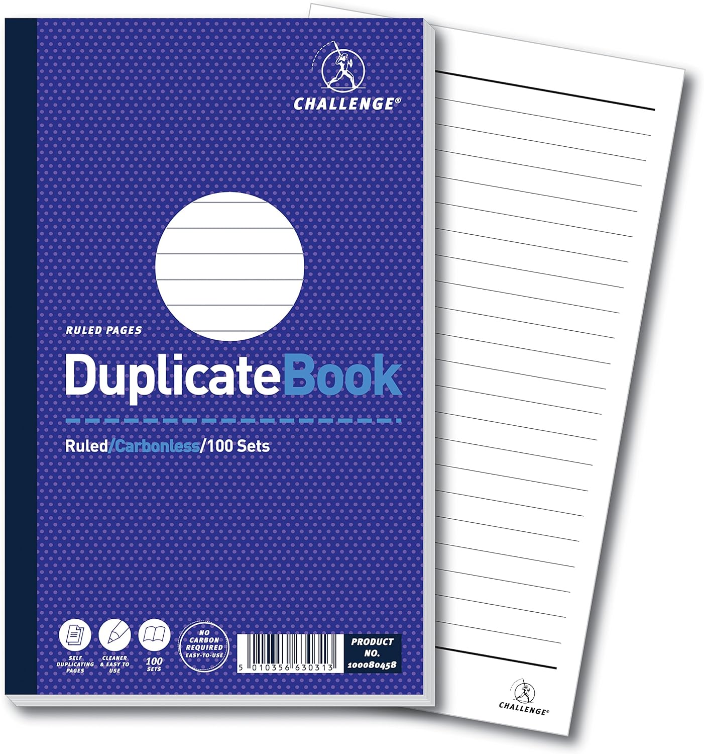 Challenge 210x130mm Ruled and Taped Duplicate Book