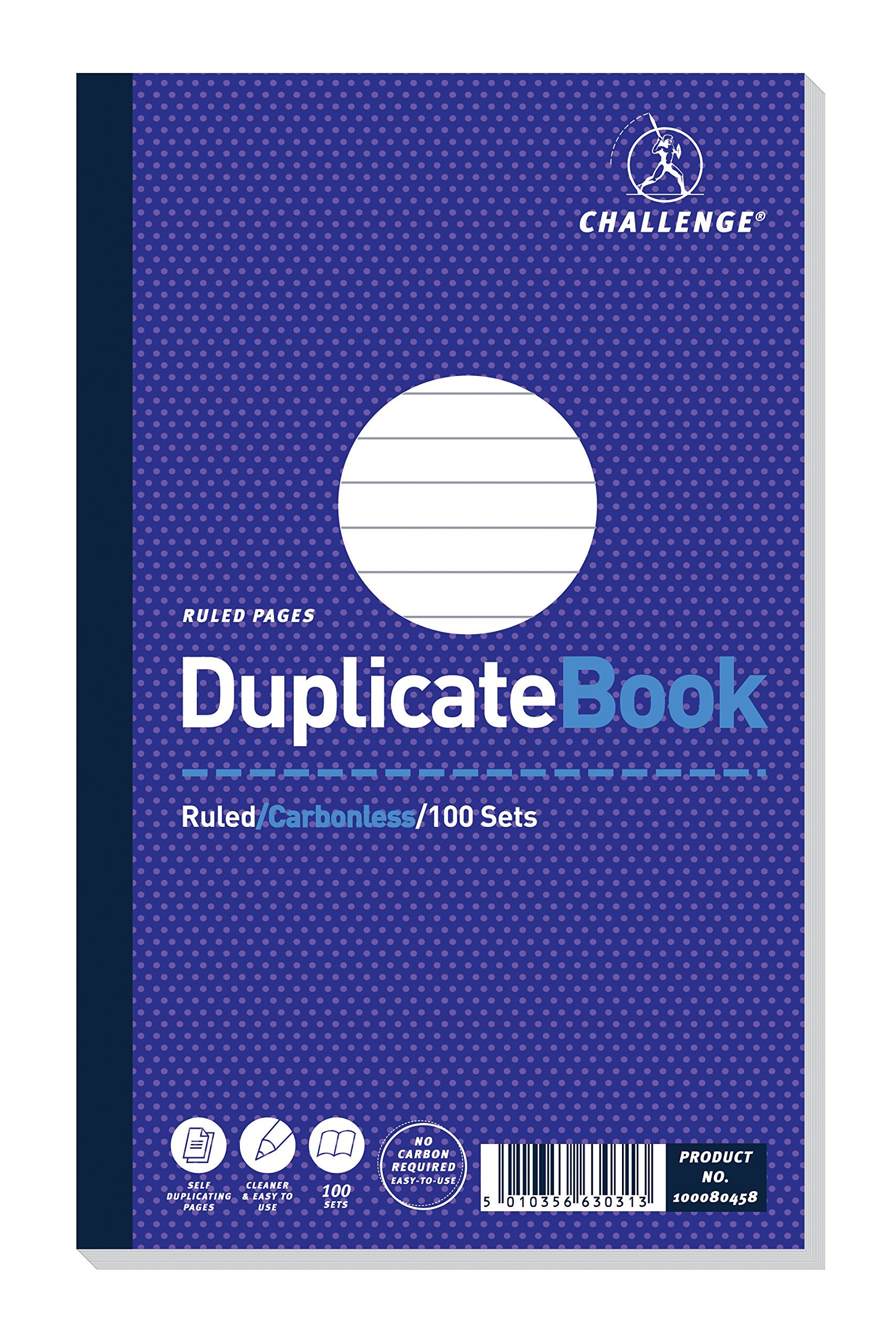 Challenge 210x130mm Ruled and Taped Duplicate Book