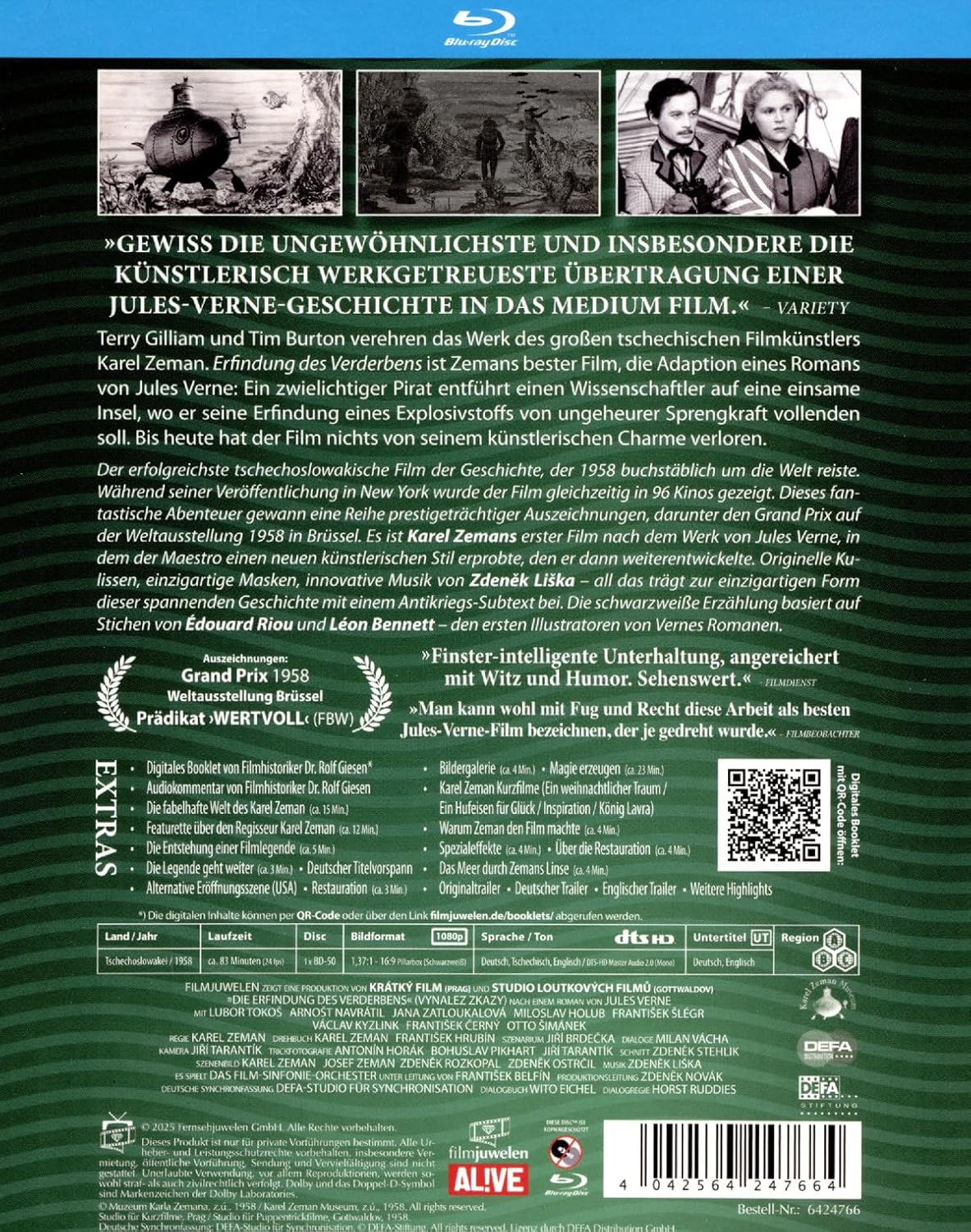Die Erfindung des Verderbens (1958) (Filmjuwelen / DEFA Science Fiction