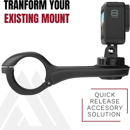 KOM Cycling Support supérieur Compatible avec Les adaptateurs GoPro Qui se transforment en Supports d'ordinateur compatibles tels Que Les Supports de vélo Garmin Edge ou Les Supports de vélo