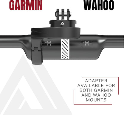 KOM Cycling Support supérieur Compatible avec Les adaptateurs GoPro Qui se transforment en Supports d'ordinateur compatibles tels Que Les Supports de vélo Garmin Edge ou Les Supports de vélo