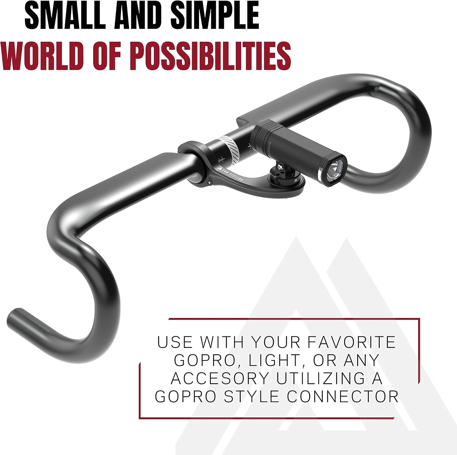 KOM Cycling Support supérieur Compatible avec Les adaptateurs GoPro Qui se transforment en Supports d'ordinateur compatibles tels Que Les Supports de vélo Garmin Edge ou Les Supports de vélo
