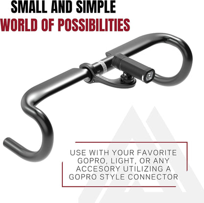 KOM Cycling Support supérieur Compatible avec Les adaptateurs GoPro Qui se transforment en Supports d'ordinateur compatibles tels Que Les Supports de vélo Garmin Edge ou Les Supports de vélo