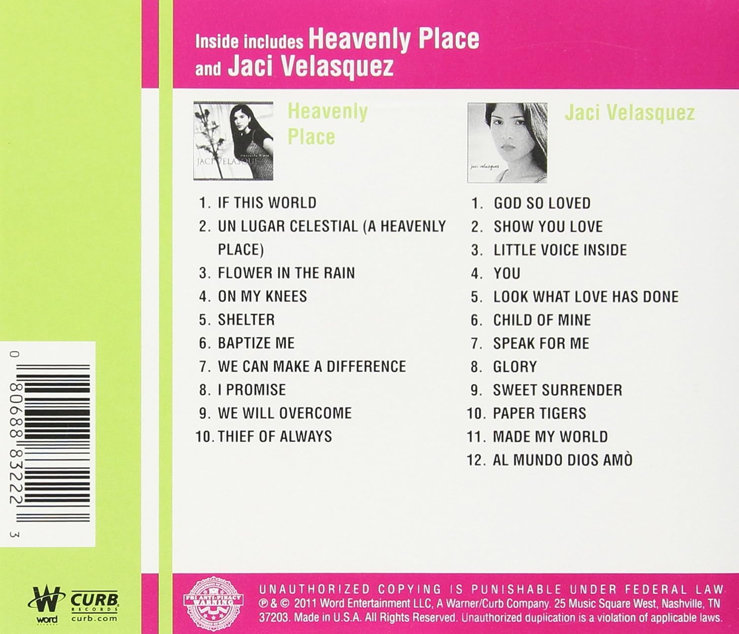 Jaci Velasquez Double Play