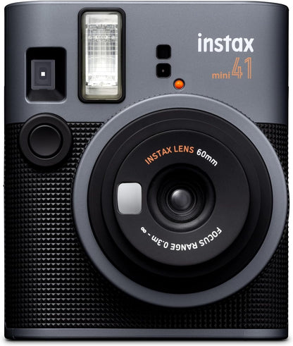 INSTAX mini 41 instant camera, simple operation with Auto Exposure, Built-in flash, Selfie lens, and close up mode,a classic design camera which uses all instax mini films sold separately