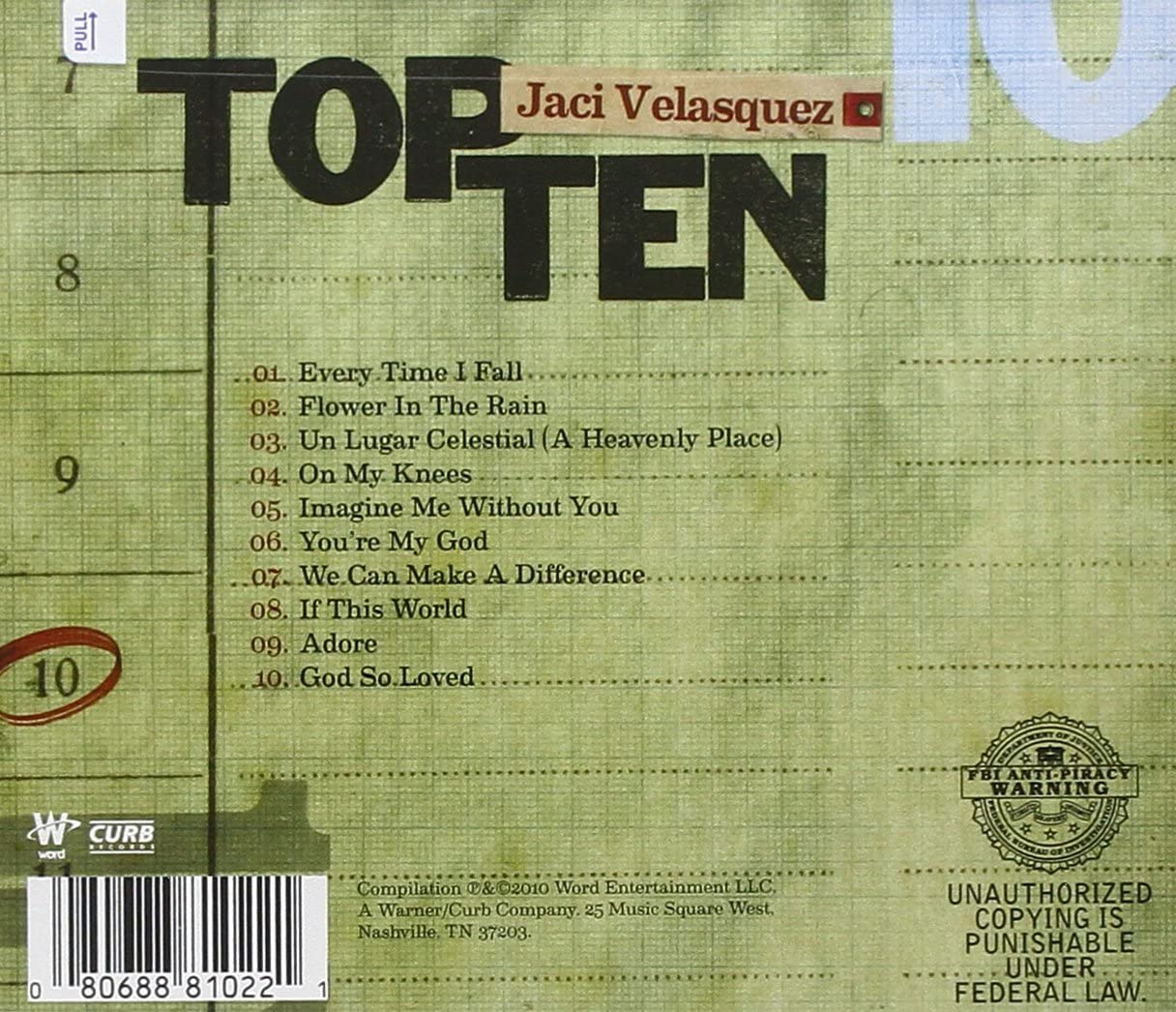 Top Ten - Jaci Velasquez