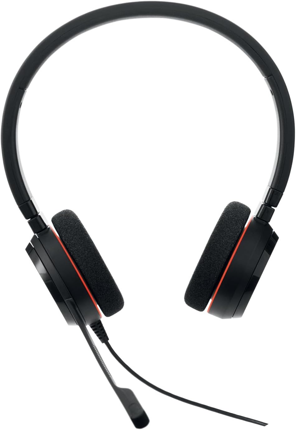 Jabra Evolve 20 Stereo Headset – Microsoft Certified Headphones for VoIP Softphone with Passive Noise Cancellation – USB-C/A – Black