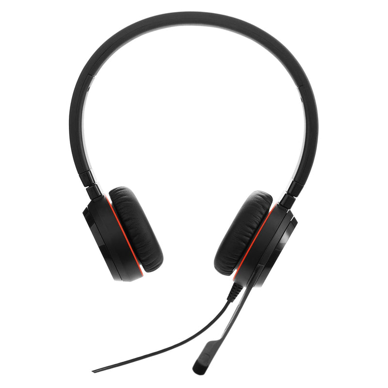 Jabra Evolve 20 SE Stereo Headset – Unified Communication Certified Headphones for VoIP Softphone with Passive Noise Cancellation – USB-C/A – Black UC