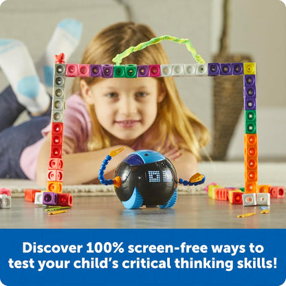 Learning Resources Cooper Robot Stem Individual LER3119, A Partir de 5 Años, Programación Sin Pantalla, Reforzable en Aula, USB Recargable