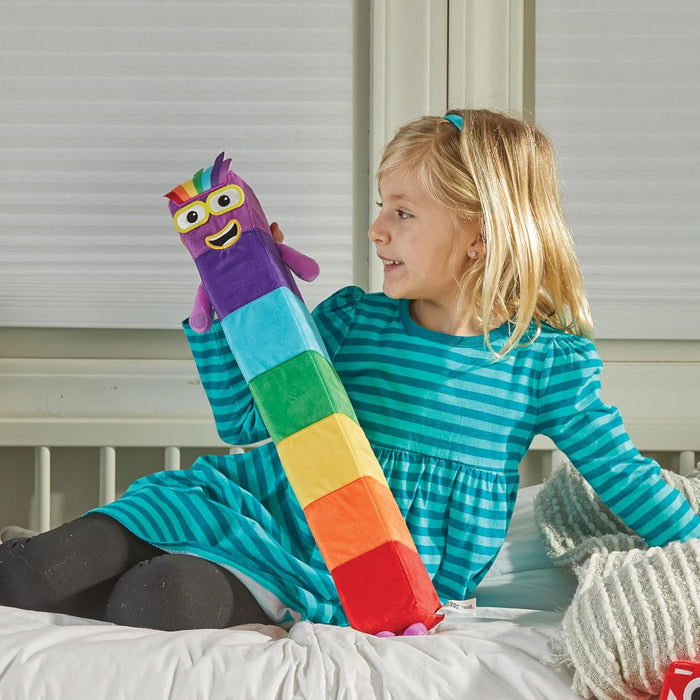 Learning Resources Numberblock Seven Playful Pal Plush, Numbers for Toddlers, Preschool Maths Learning Toys, Stuffed Animal Plushies, Counting Blocks Stuffies, Kids Birthday Gifts, Ages 18 months+