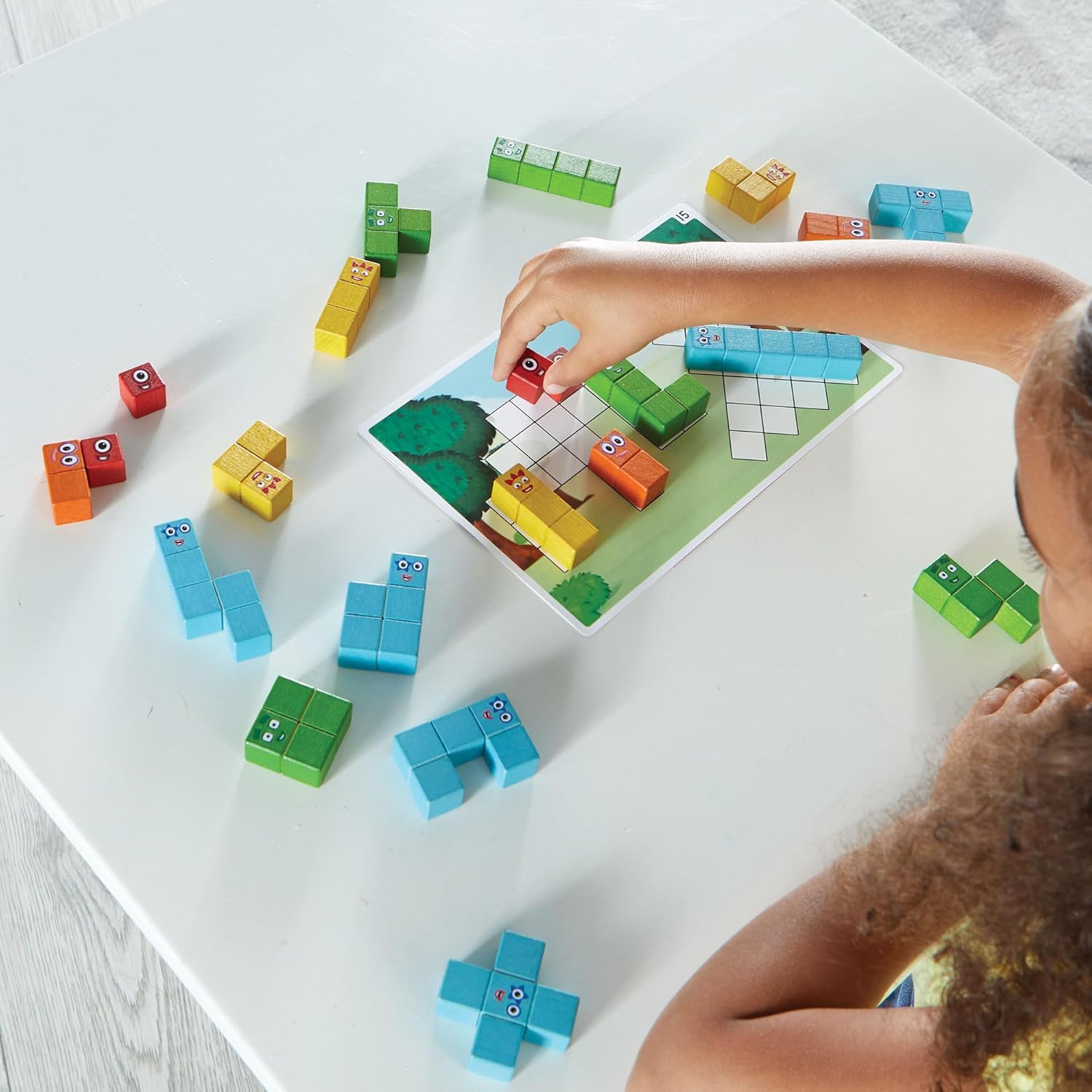 Learning Resources Numberblocks Wooden Building Blocks Activity Set, Wood Stacking Toy, Colour Sorting Counting Cubes, Preschool Maths Toys, Toddler Learning Activities, Kids Birthday Gift, Ages 3+