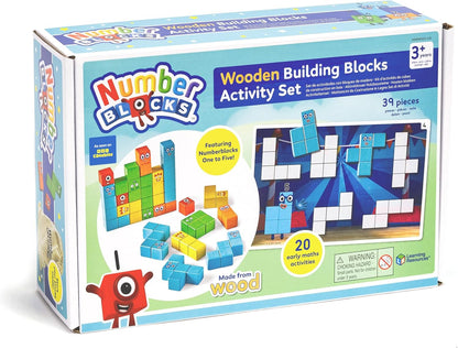 Learning Resources Numberblocks Wooden Building Blocks Activity Set, Wood Stacking Toy, Colour Sorting Counting Cubes, Preschool Maths Toys, Toddler Learning Activities, Kids Birthday Gift, Ages 3+