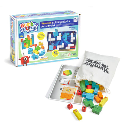 Learning Resources Numberblocks Wooden Building Blocks Activity Set, Wood Stacking Toy, Colour Sorting Counting Cubes, Preschool Maths Toys, Toddler Learning Activities, Kids Birthday Gift, Ages 3+