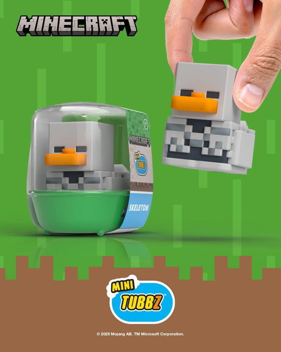 TUBBZ Mini: Minecraft - Skeleton Cosplaying Rubber Duck Vinyl Figure