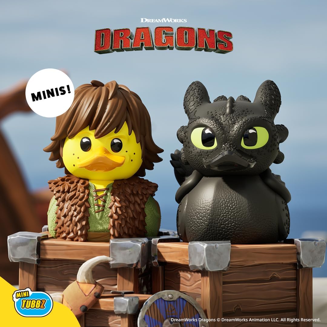 TUBBZ Mini: How to Train Your Dragon - Hiccup Figura Mini Coleccionable de Pato de Goma Disfrazado
