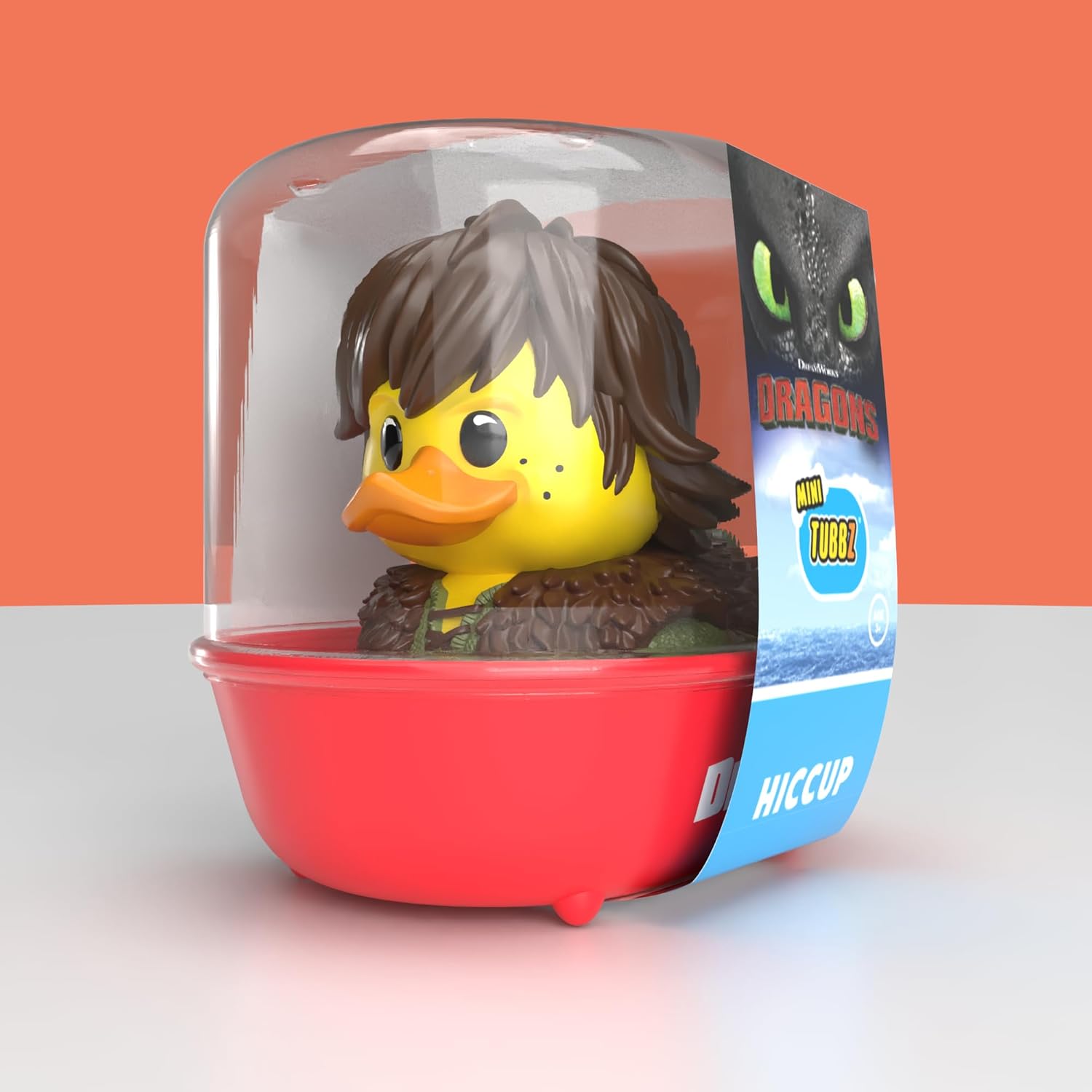 TUBBZ Mini: How to Train Your Dragon - Hiccup Figura Mini Coleccionable de Pato de Goma Disfrazado