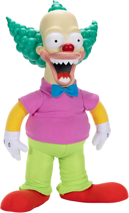 THE SIMPSONS Talking Krusty Doll Plush by Jakks Pacific, Stands 16" / 41cm Tall, Good and Evil Krusty Pull String Doll, From The Classic Treehouse of Horror III Episode, Perfect for Any Simpsons Fan