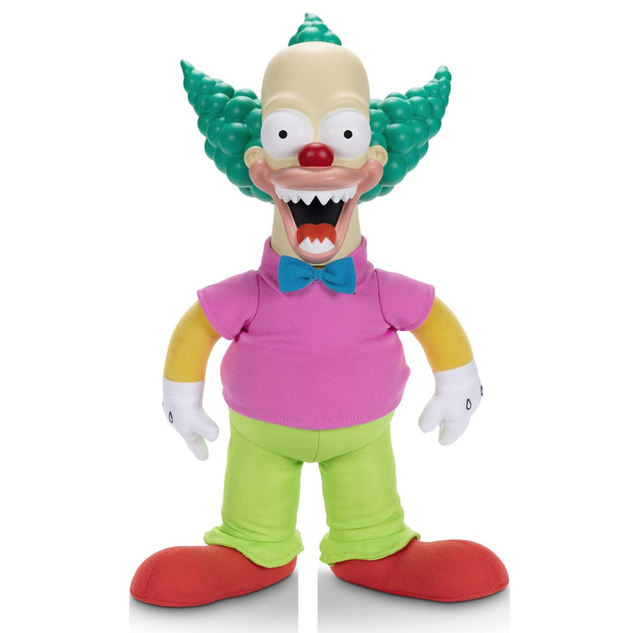 THE SIMPSONS Talking Krusty Doll Plush by Jakks Pacific, Stands 16" / 41cm Tall, Good and Evil Krusty Pull String Doll, From The Classic Treehouse of Horror III Episode, Perfect for Any Simpsons Fan