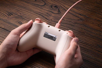 8Bitdo Ultimate 2C Wired Controller for Windows PC and Android, with 1000Hz Polling Rate, Hall Effect Joysticks and Hall Triggers, and Remappable L4/R4 Bumpers (Peach