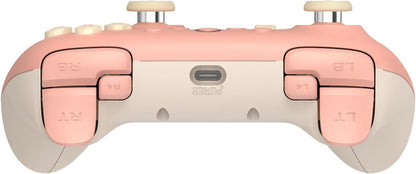 8Bitdo Ultimate 2C Wired Controller for Windows PC and Android, with 1000Hz Polling Rate, Hall Effect Joysticks and Hall Triggers, and Remappable L4/R4 Bumpers (Peach