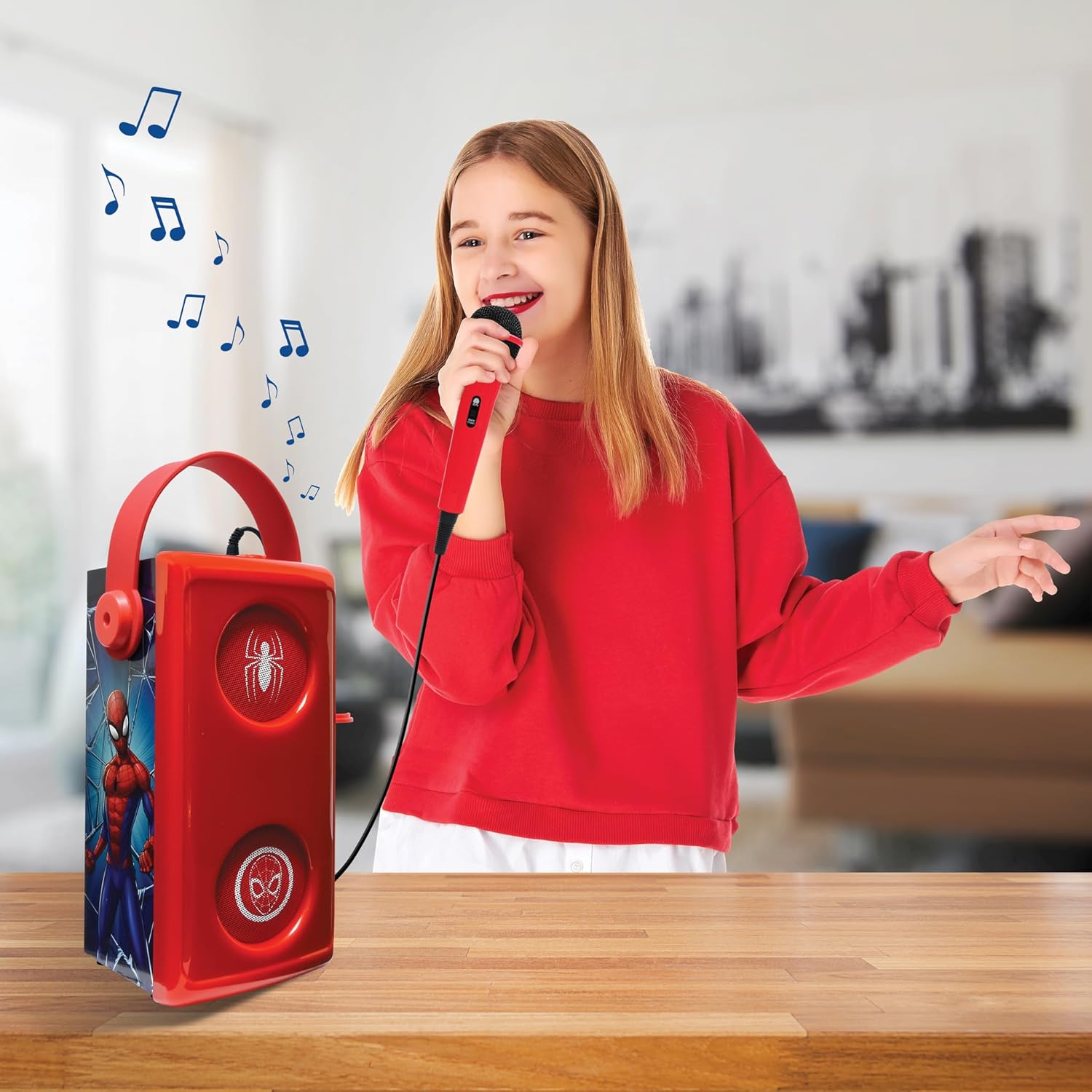 Lexibook - Spider-Man - Bluetooth Speaker With Microphone (Btp185Spz)