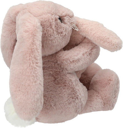 Depesche 13509 Princess Mimi Cuddly Toy Rabbit Nelly with Baby Rabbit in Pink and with Long Ears, Plush Toy with Velcro Fastening for Holding