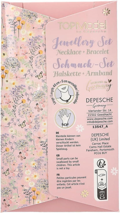 Topmodel - Necklace And Bracelet Set Summer Feeling - Soft-Colored (413547)
