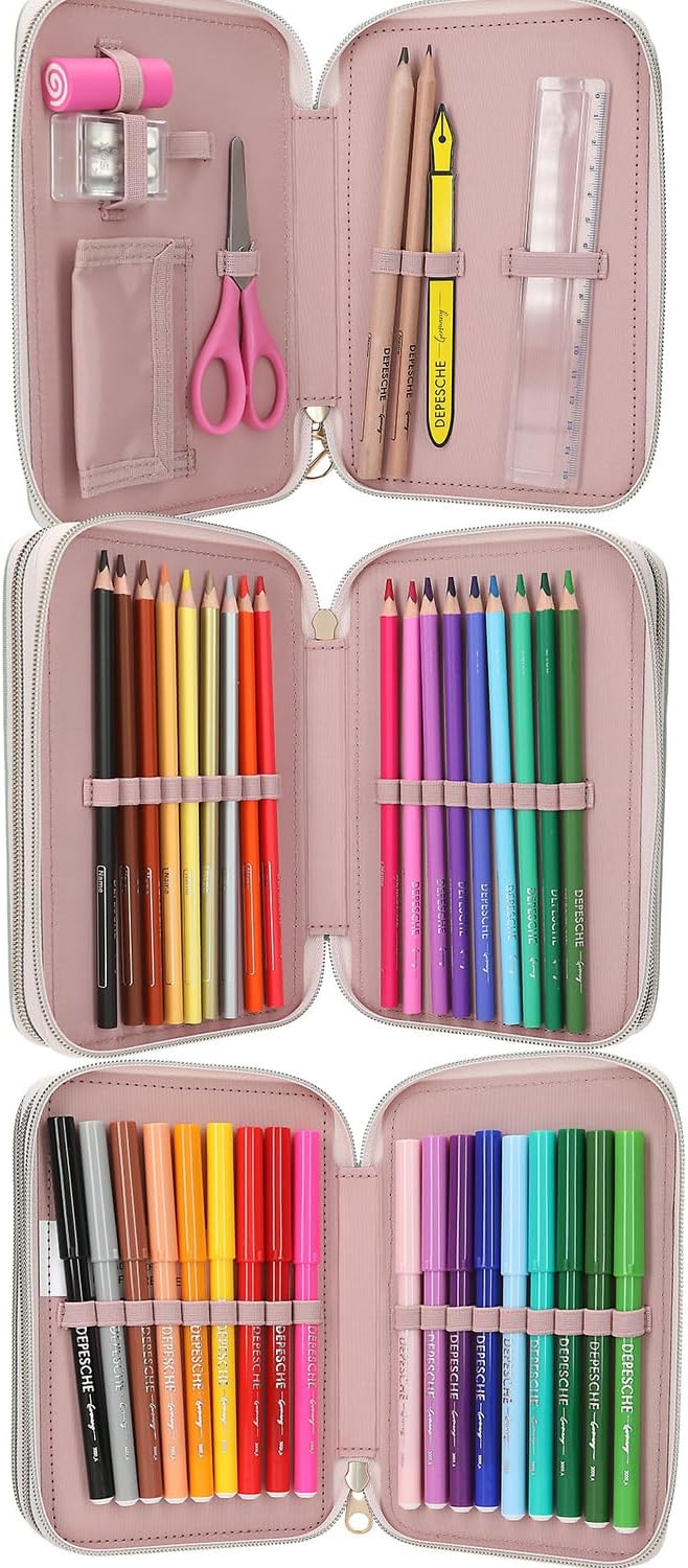 Topmodel - Topmodel Triple Pencil Case Summer Feeling - Sage Green (413303)