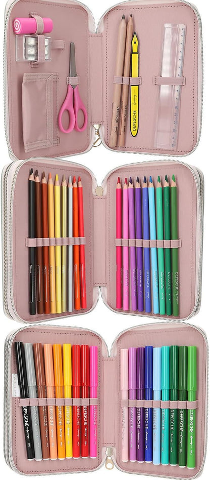 Topmodel - Topmodel Triple Pencil Case Summer Feeling - Sage Green (413303)