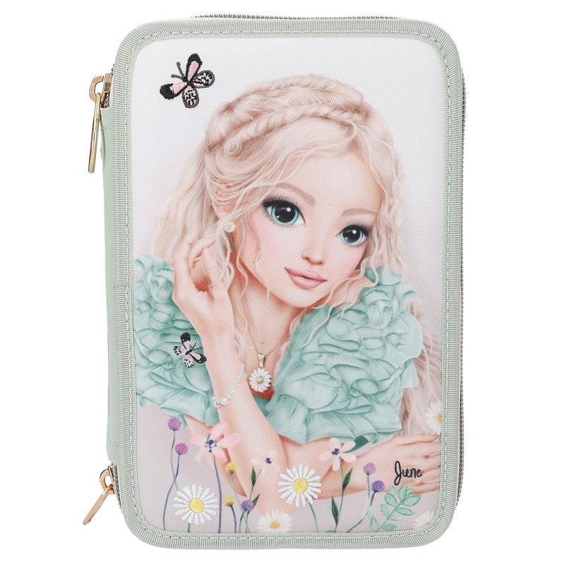 Topmodel - Topmodel Triple Pencil Case Summer Feeling - Sage Green (413303)