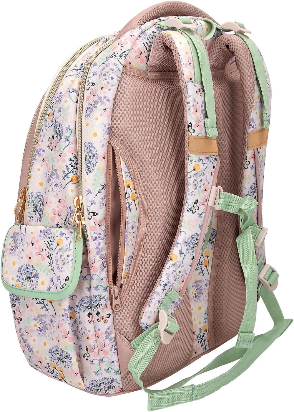 Topmodel - School Backpack Summer Feeling - Pastel Shades With Sage-Colored Details - 44X34X24 Cm (413304)