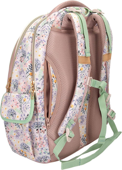 Topmodel - School Backpack Summer Feeling - Pastel Shades With Sage-Colored Details - 44X34X24 Cm (413304)