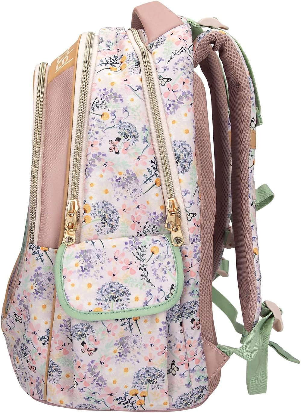 Topmodel - School Backpack Summer Feeling - Pastel Shades With Sage-Colored Details - 44X34X24 Cm (413304)