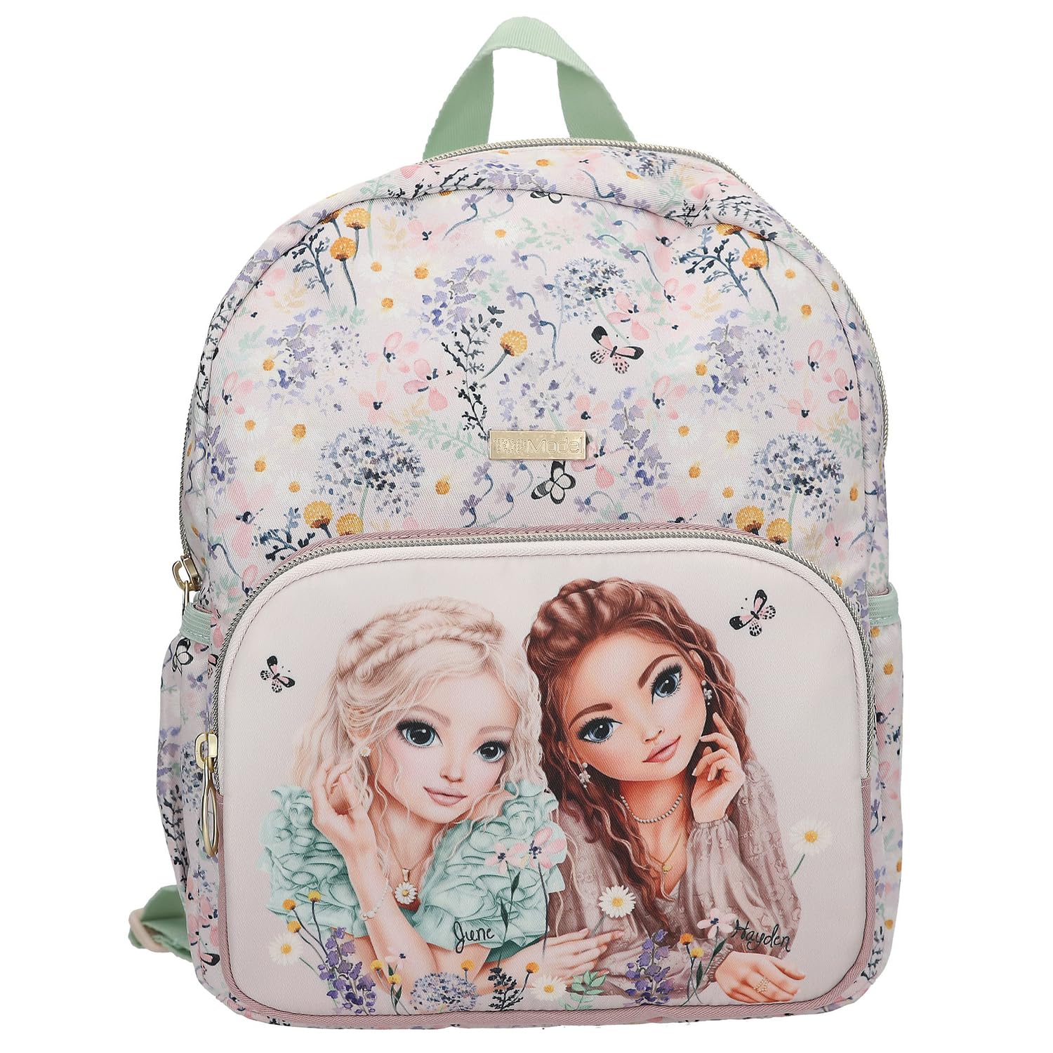 Topmodel - Topmodel Backpack Summer Feeling - Pink And Sage Green - Small (413306)