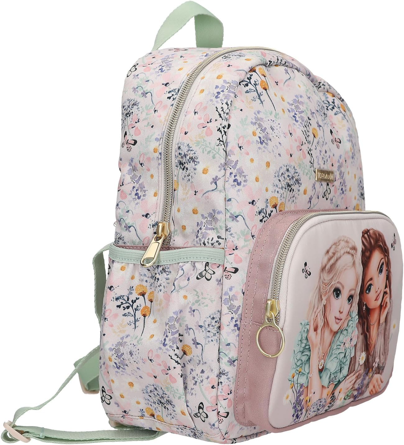 Topmodel - Topmodel Backpack Summer Feeling - Pink And Sage Green - Small (413306)