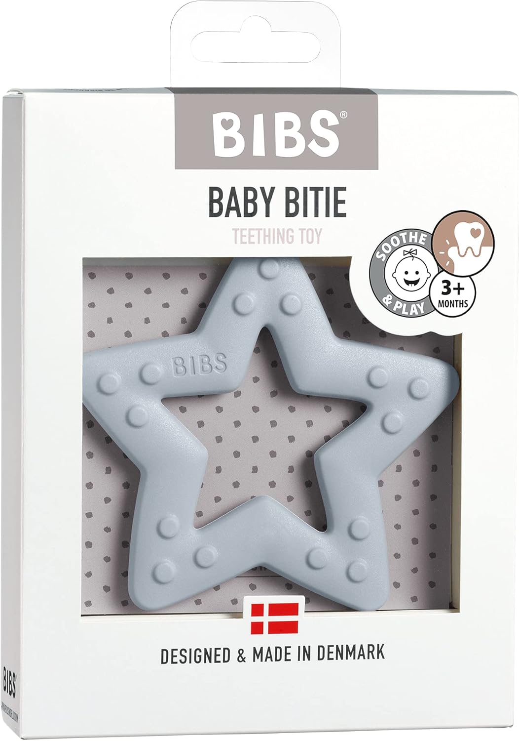 BIBS Baby Bitie Bijtring, BPA-vrij, Voedselveilig, Thermoplastisch polyurethaan, Eén maat
