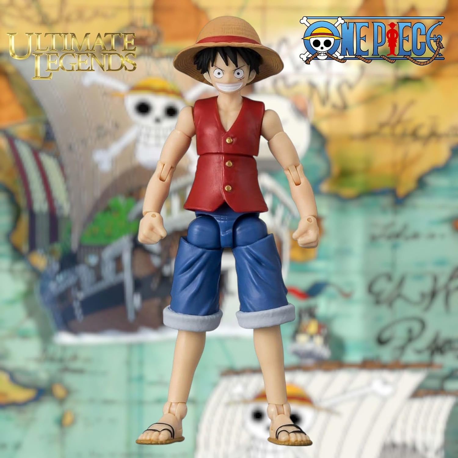 BANDAI Ultimate Legends Luffy Action Figure - 12.5cm Luffy Anime Figure With 27 Points Of Articulation And Accessories - Gift Collectable One Piece Anime And Manga Merch Figures