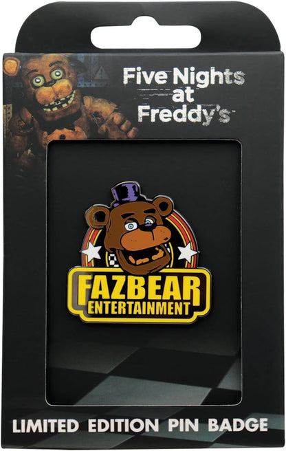 Five Nights at Freddy's Fazbear Entertainment Limited Edition Metal Pin Badge