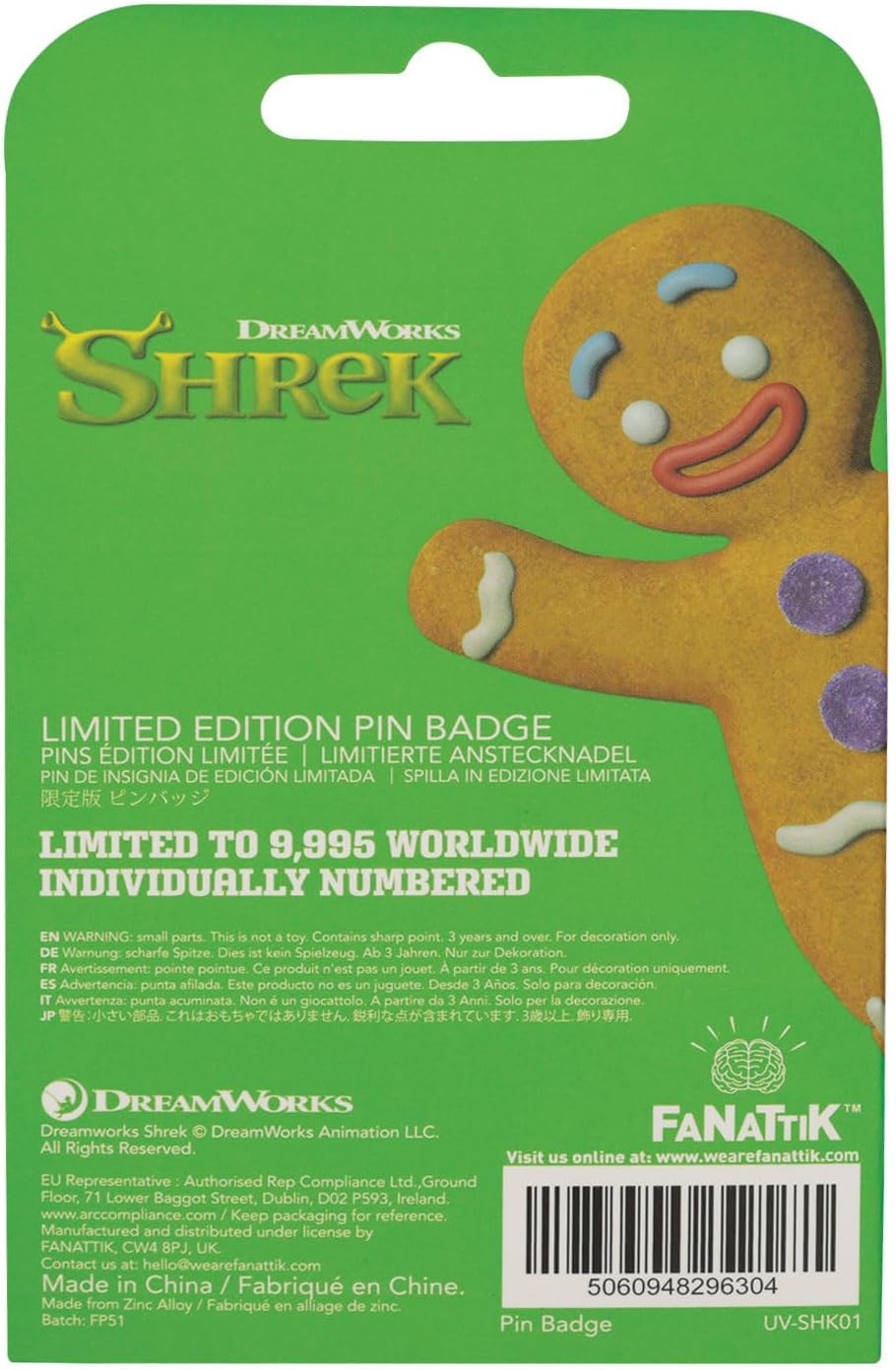 SHREK - Beware Ogre - Limited Edition Pins