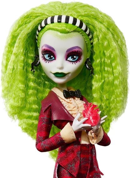 Monster High Skullector Beetlejuice Beetlejuice Doll 2-Pack, Collectible Betelgeuse and Lydia Deetz Set with Accessories and Displayable Packaging, HYV96