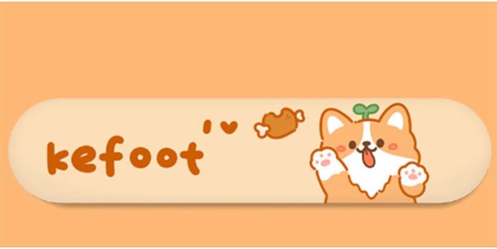 yilin 3-in-1 Cute Mouse Pad and Keyboard Wrist Rest Support Wrist Rest with Coaster Yellow Silica Gel