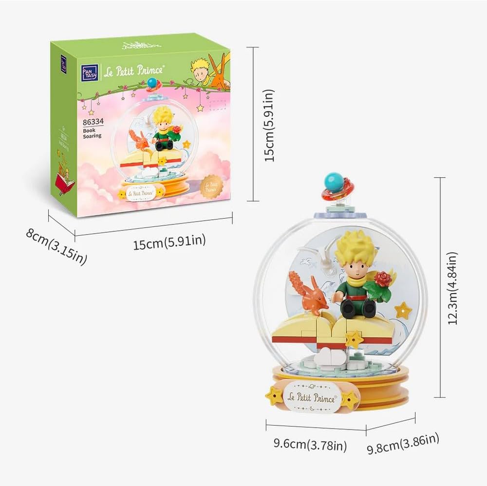 Pantasy Set Construction Figure The Little Prince Sitting on a Book (86334