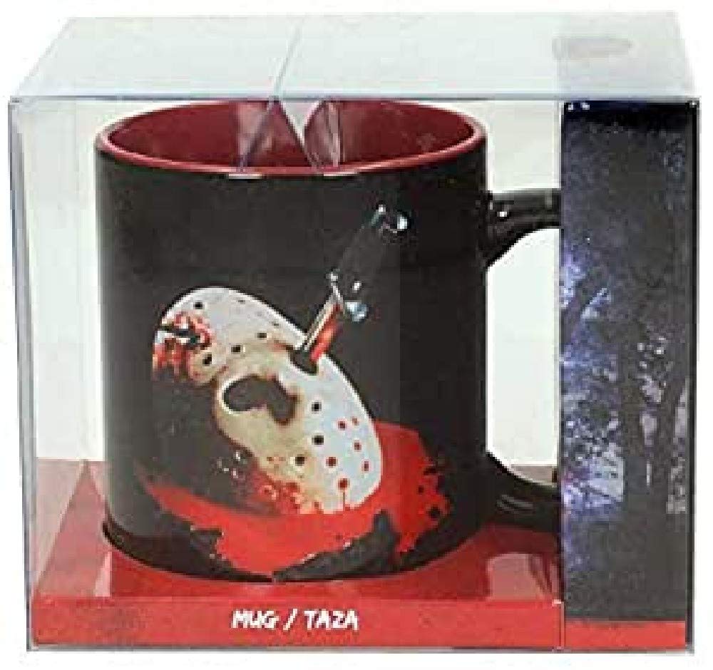 Jason's Mask Poster Ceramic Mug Friday The 13Th Official Merchandising Breakfast Mugs, Does Not Apply