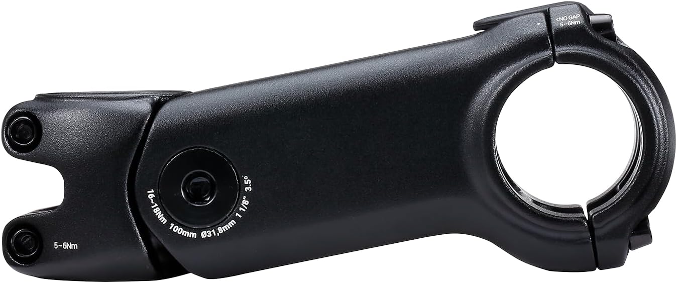 BBB Cycling ActionStem - Suspension Stem for Road Bike, Gravel Bike & E-bike - 31.8mm - Adjustable 0° to +3.5° - High Shock Absorption - Multiple Riding Positions - Length: 100mm - BHS-52