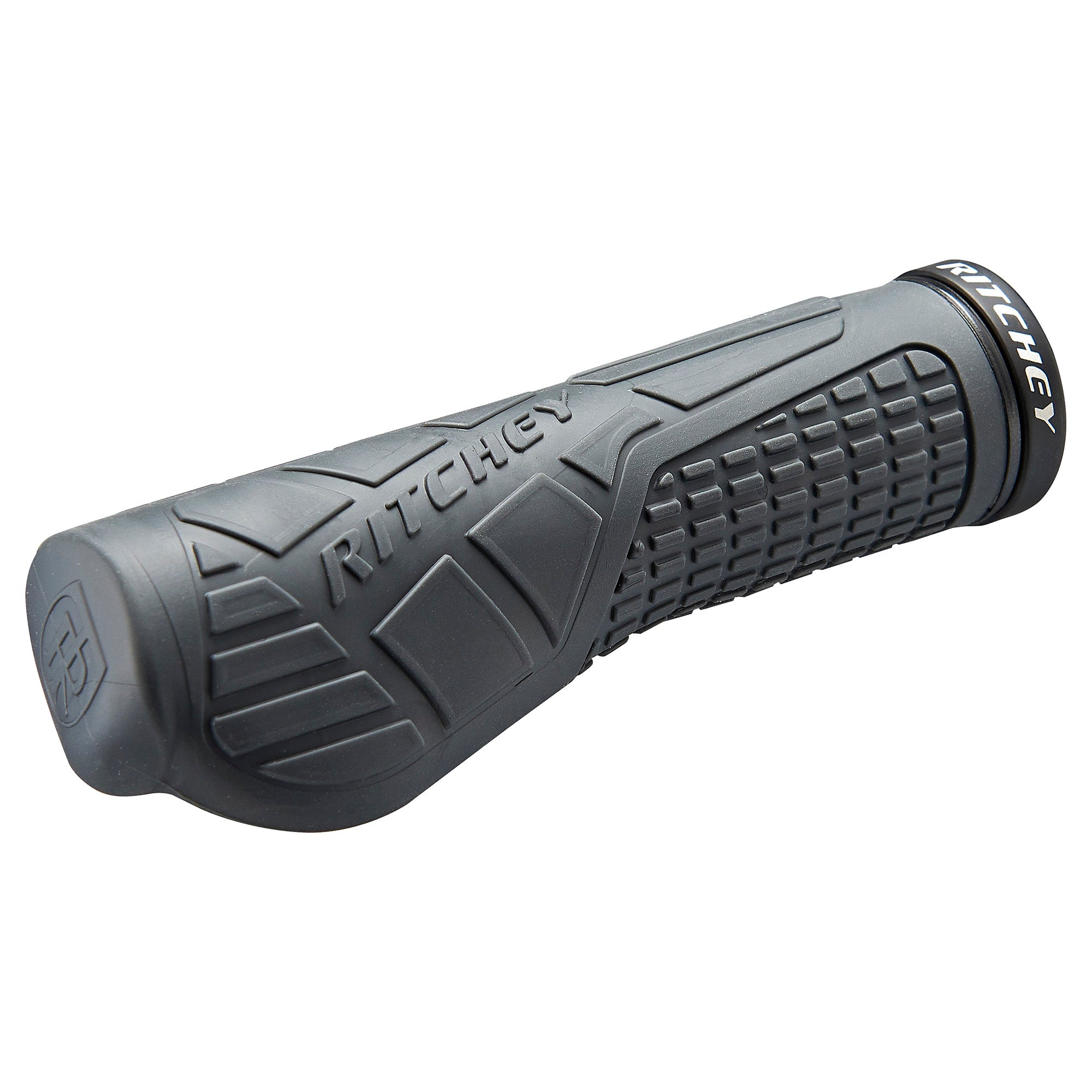 Ritchey Wcs Egp Locking MTB Handlebar Grips Charcoal 133Mm