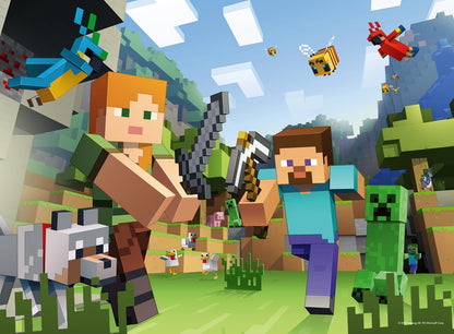 Ravensburger Minecraft Gifts for Boys and Girls Age 6 Years Up - 100 Piece Jigsaw Puzzle - 2025 Edition