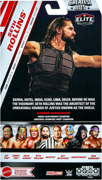 WWE Seth Rollins (Shield) Elite Greatest Hits 7 Toy Wrestling Action Figure