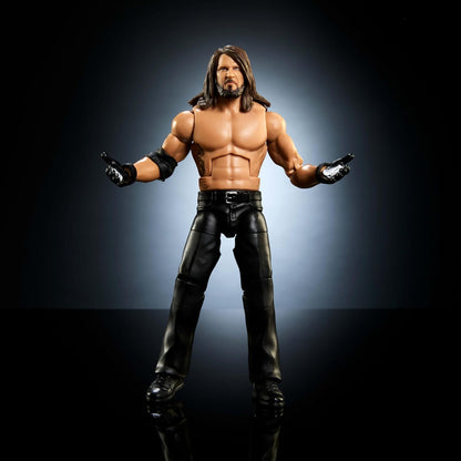 Mattel WWE Elite Action Figure & Accessories, Series #116 6-inch Collectible AJ Styles with 25 Articulation Points & Swappable Hands