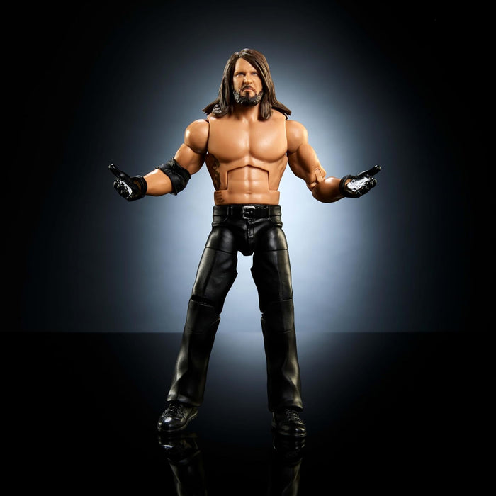 Mattel WWE Elite Action Figure & Accessories, Series #116 6-inch Collectible AJ Styles with 25 Articulation Points & Swappable Hands